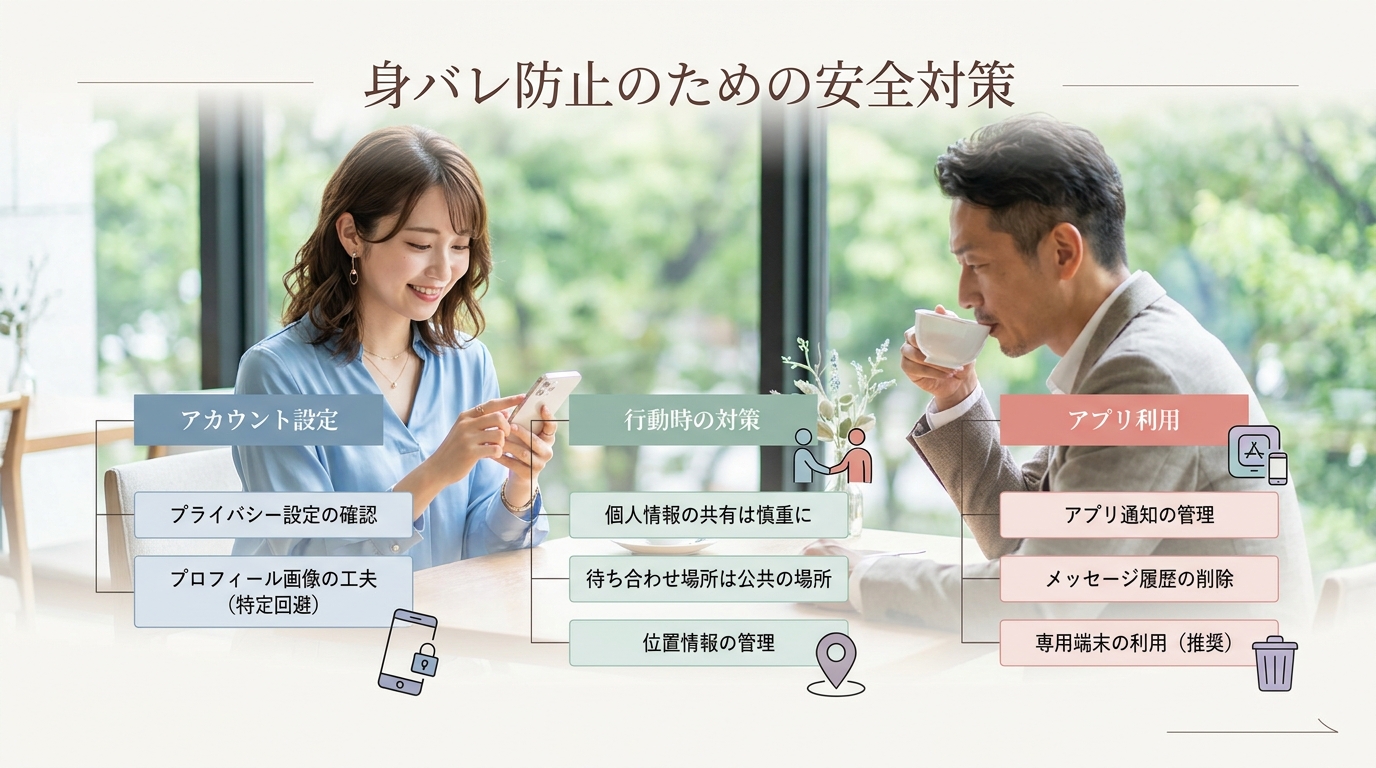 身バレ防止のための安全対策